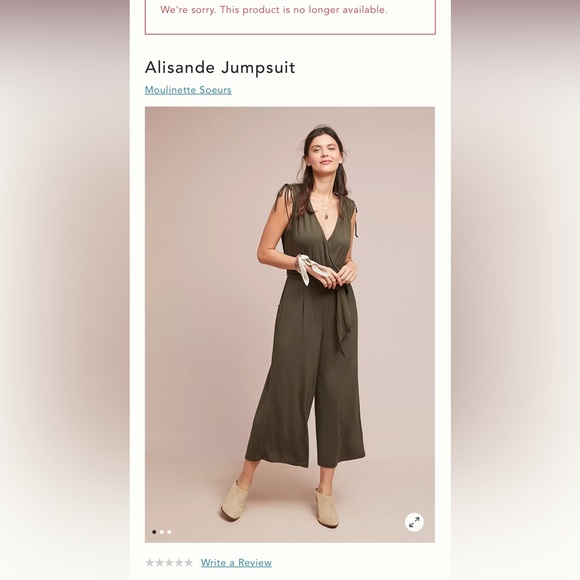 Gorgeous cranberry Moulinette Soeurs Alisande Jumpsuit from Anthropologie - Picture 4 of 6